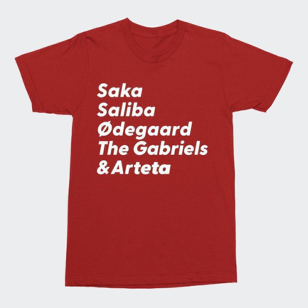 Arsenal FC 1930 Retro Saka Saliba Soccer Fan T-Shirt